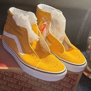 Vans Women's Yellow High-Top Sneakers